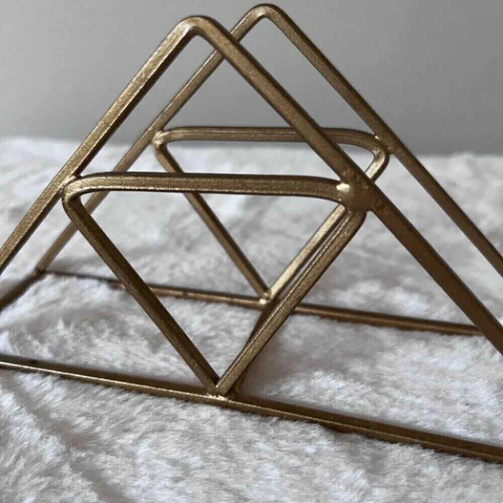 Antiqued Gold Tone Pier1 Napkin Holder